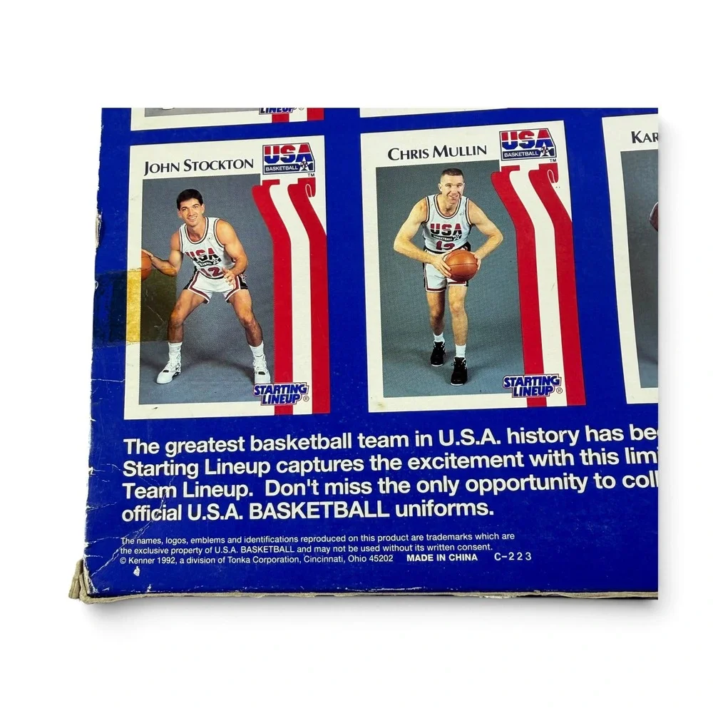 1992 Kenner Starting Lineup USA Basketball Dream Team Lineup 10 Figure Set